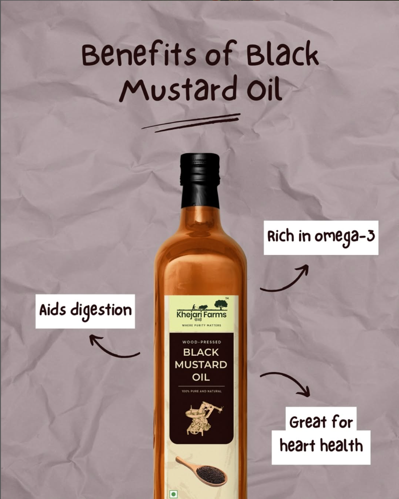 Cold Pressed Black Mustard Oil