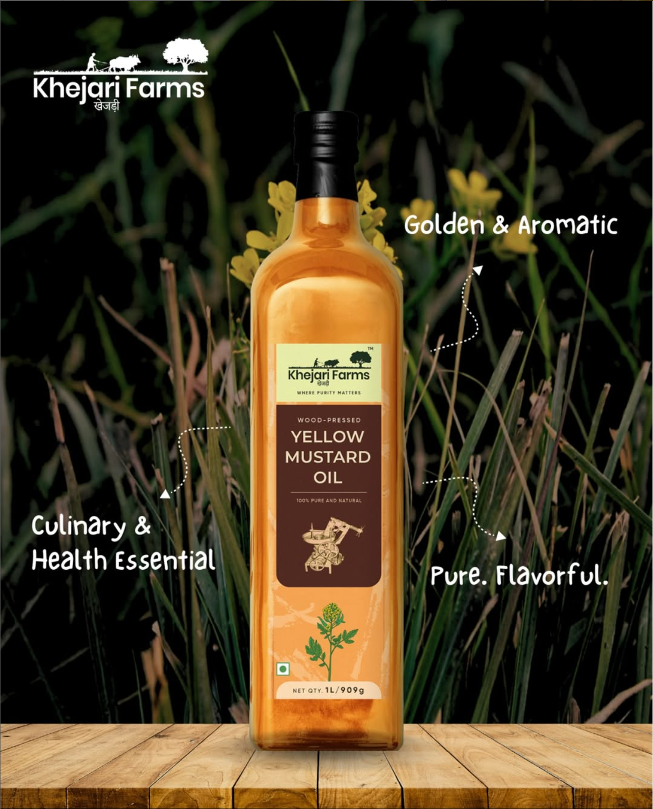 Cold Pressed Yellow Mustard Oil