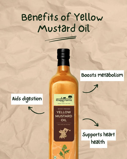 Cold Pressed Yellow Mustard Oil