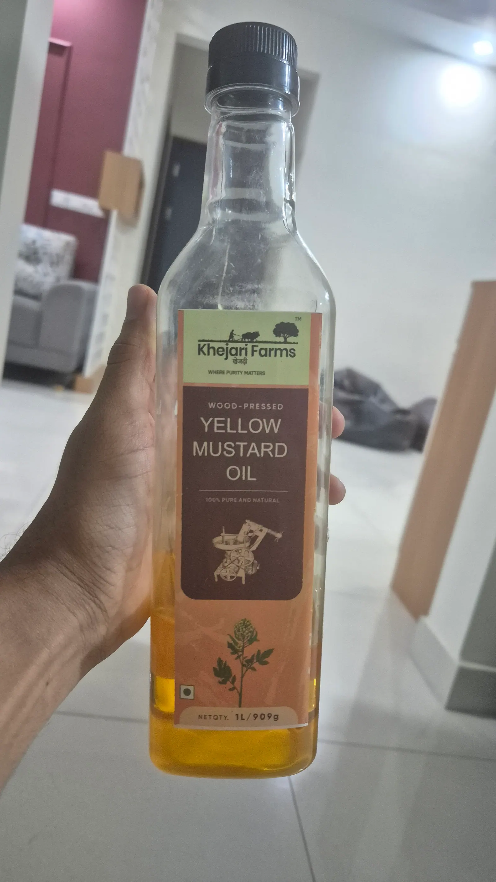 Customer photo of Khejari Farms mustard oil